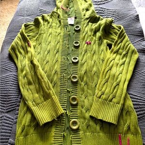 Project E Vintage - hooded cardigan. Size M